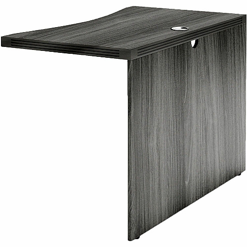 Safco Aberdeen Series 42" Curved Bridge 29.5" Height x 42" Width x 24" Depth - Material: Medium Density Fiberboard (MDF), Laminate - Finish: Gray Steel - 1 Each (ACB4224LGS)