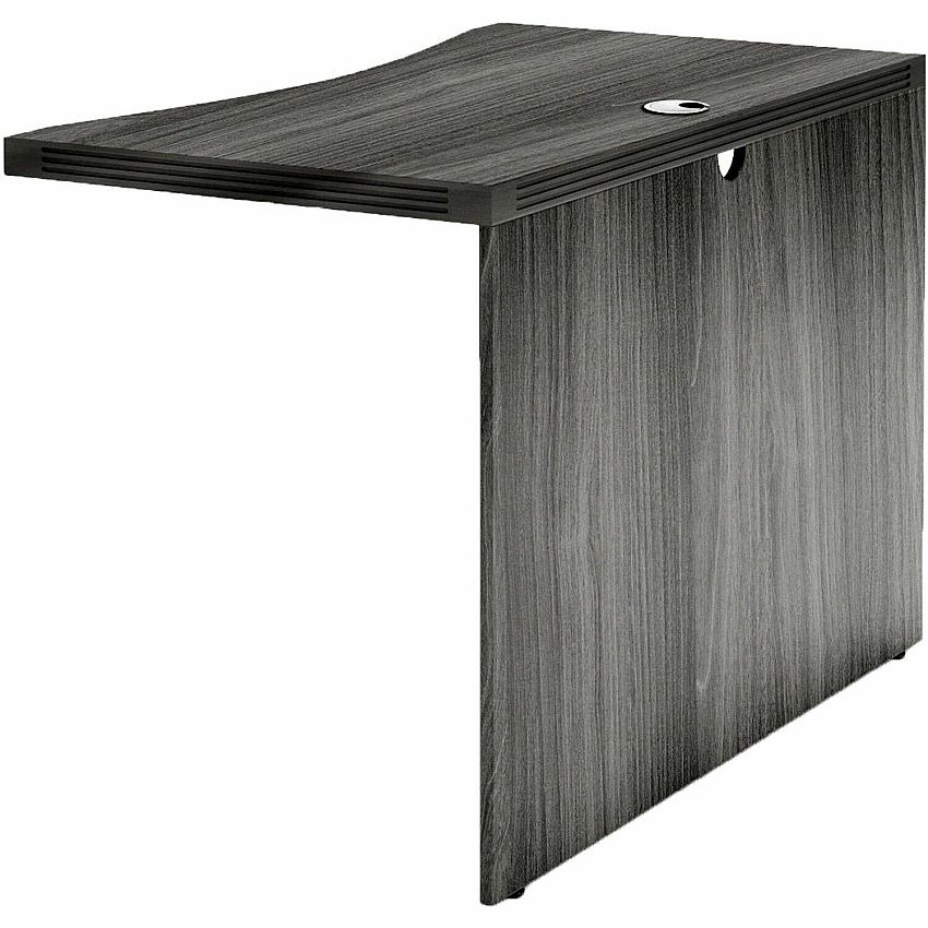 Safco Aberdeen Series 42" Curved Bridge 29.5" Height x 42" Width x 24" Depth - Material: Medium Density Fiberboard (MDF), Laminate - Finish: Gray Steel - 1 Each (ACB4224LGS)