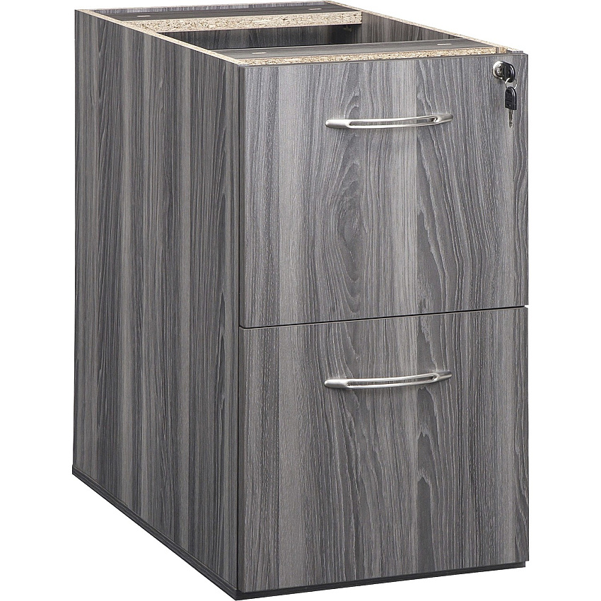 Safco Aberdeen Series Credenza Pedestal, File/File Rectangle - 27.5" Height x 15.3" Width x 20" Depth Pedestal, 9.2" Height x 12" Width x 15.8" Depth Drawer, 1" Thickness Surface, 9.4" Height x 12" Width x 17.1" Depth Inside Drawer - Total Draw (AFF20LGS)