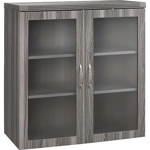 Safco Aberdeen Series Glass Display Cabinet Rectangle - 37.4" Height x 17.9" Width0.7" Thickness Door, 36.8" Height x 34.6" Width x 16.5" Depth Interior Cabinet, 10.4" Height x 34.6" Width x 16.5" Depth Shelf, 39.3" Height x 36" Width x 18" Dept (AGDCLGS)