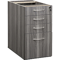 Safco Aberdeen Series Desk Pedestal, Pencil/Box/Box/File Rectangle - 1" Thickness Surface, 4.1" Height x 15.1" Width x 25" Depth, 9.4" Height x 12" Width x 22" Depth Inside Drawer, 27.5" Height x 15.3" Width x 26.5" Depth Pedestal - Total Dra (APBBF26LGS)