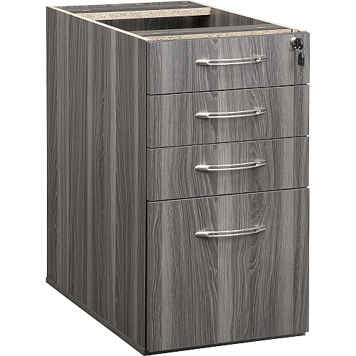 Safco Aberdeen Series Desk Pedestal, Pencil/Box/Box/File Rectangle - 1" Thickness Surface, 4.1" Height x 15.1" Width x 25" Depth, 9.4" Height x 12" Width x 22" Depth Inside Drawer, 27.5" Height x 15.3" Width x 26.5" Depth Pedestal - Total Dra (APBBF26LGS)