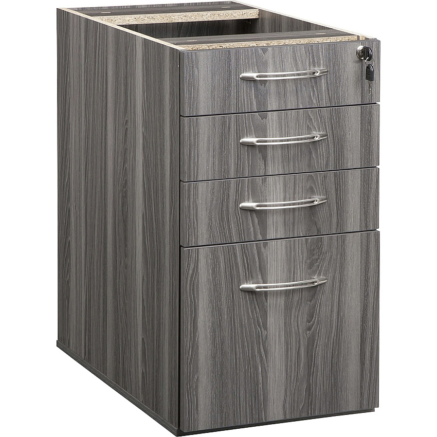 Safco Aberdeen Series Desk Pedestal, Pencil/Box/Box/File Rectangle - 1" Thickness Surface, 4.1" Height x 15.1" Width x 25" Depth, 9.4" Height x 12" Width x 22" Depth Inside Drawer, 27.5" Height x 15.3" Width x 26.5" Depth Pedestal - Total Dra (APBBF26LGS)