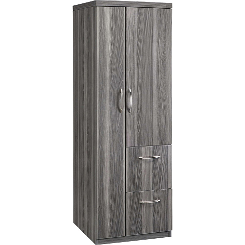 Safco Aberdeen Series Personal Storage Tower 64.3" Height x 14.9" Width0.7" Thickness Door, 9.1" Height18.7" Depth Drawer, 62.2" Height x 22.6" Width x 22.7" Depth Interior Cabinet - Total Drawer(s): 2 - 2 Door(s) - 6 Shelve(s) - 6 Adjustable Sh (APSTLGS)