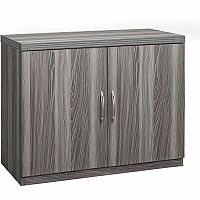 Safco Aberdeen Series Storage Cabinet 26.1" Height x 14.9" Width0.7" Thickness Door, 24.7" Height x 34.6" Width x 16.7" Depth Interior Cabinet, 29.5" Height x 36" Width x 18" Depth Cabinet - 2 Door(s) - 1 Shelve(s) - Material: Medium Density Fibe (ASCLGS)