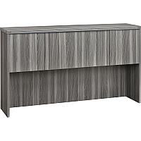 Safco Aberdeen Series 72" Hutch, Wood Doors Rectangle - 17.4" Height x 17.4" Width0.7" Thickness Door, 37.4" Height x 70" Width x 13.3" Depth Interior Cabinet, 39.1" Height x 72" Width x 15" Depth Hutch - 4 Door(s) - Material: Medium Density Fi (AHW72LGS)