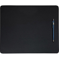Dacasso Leatherette Conference Table Pad Rectangular - 14" Width - Top Grain Leather - Black - 1 Each (P1036)