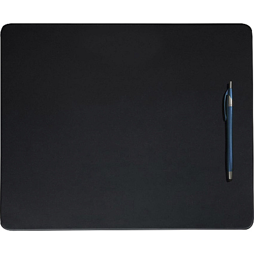 Dacasso Leatherette Conference Table Pad Rectangular - 14" Width - Top Grain Leather - Black - 1 Each (P1036)