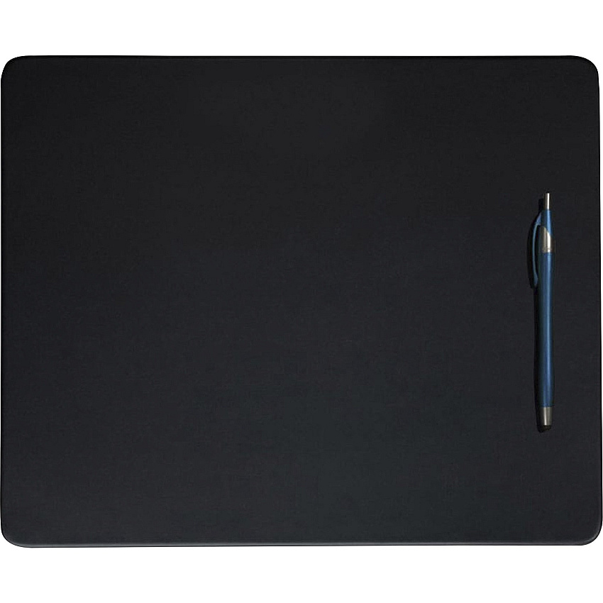 Dacasso Leatherette Conference Table Pad Rectangular - 14" Width - Top Grain Leather - Black - 1 Each (P1036)