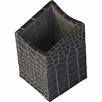 Protacini Castlerock Gray Italian Patent Leather Pencil Cup Italian Leather, Suede - Castlerock Gray - 1 Each (A6210)