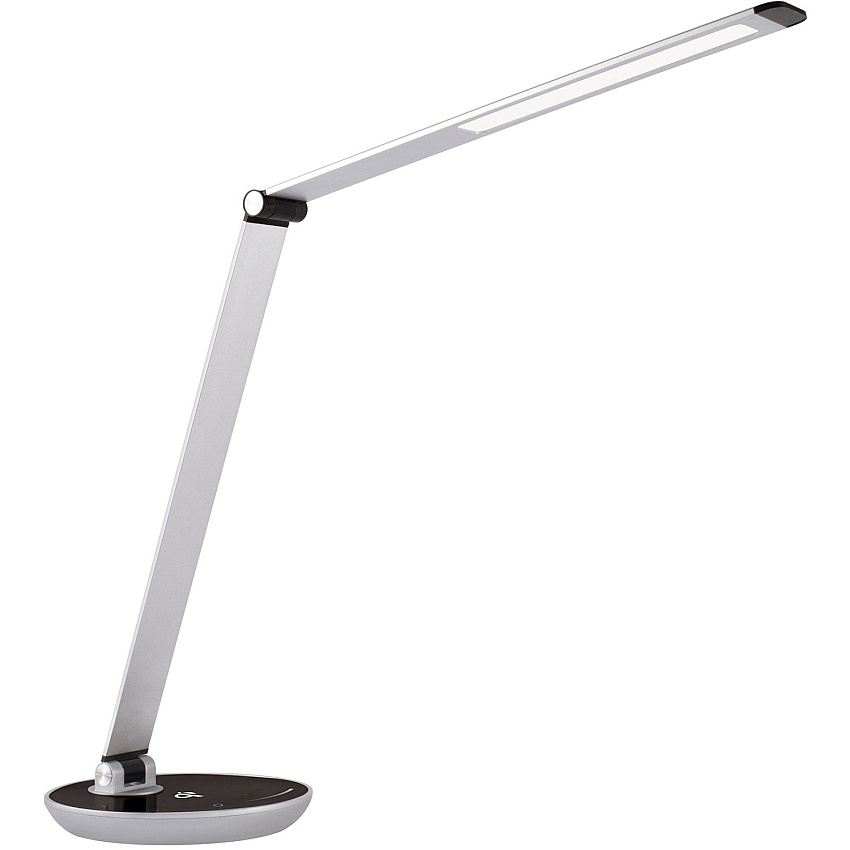 OttLite Desk Lamp 26" Height - LED Bulb - Adjustable Brightness, USB Charging, Qi Wireless Charging, Adjustable Height, Dimmable, Foldable - Desk Mountable - White - for Indoor, Smartphone (WW10SK1)