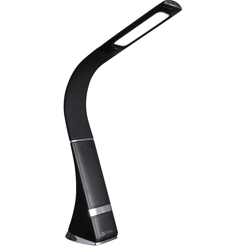 OttLite Wellness Desk Lamp LED Bulb - Rechargeable Battery, USB Charging - Desk Mountable - Black - for Home, Kitchen, Table (CS59G59SHPR)