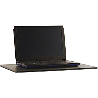 Dacasso Leather Lap Desk Pad Black - Leather, Felt - 1 Each (P1052)