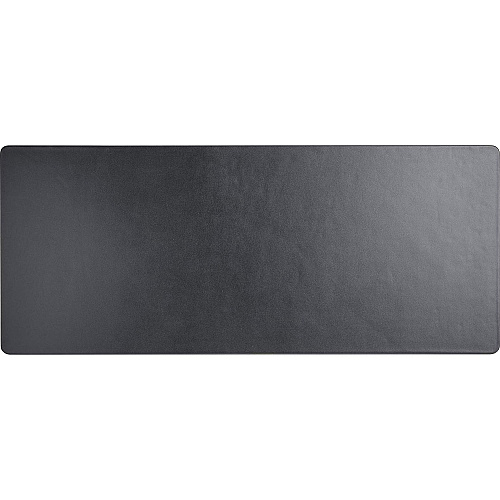 Dacasso Leather Keyboard/Mouse Desk Mat Rectangular - 30" Width - Top Grain Leather, Velveteen - Black - 1 Each (P1042)