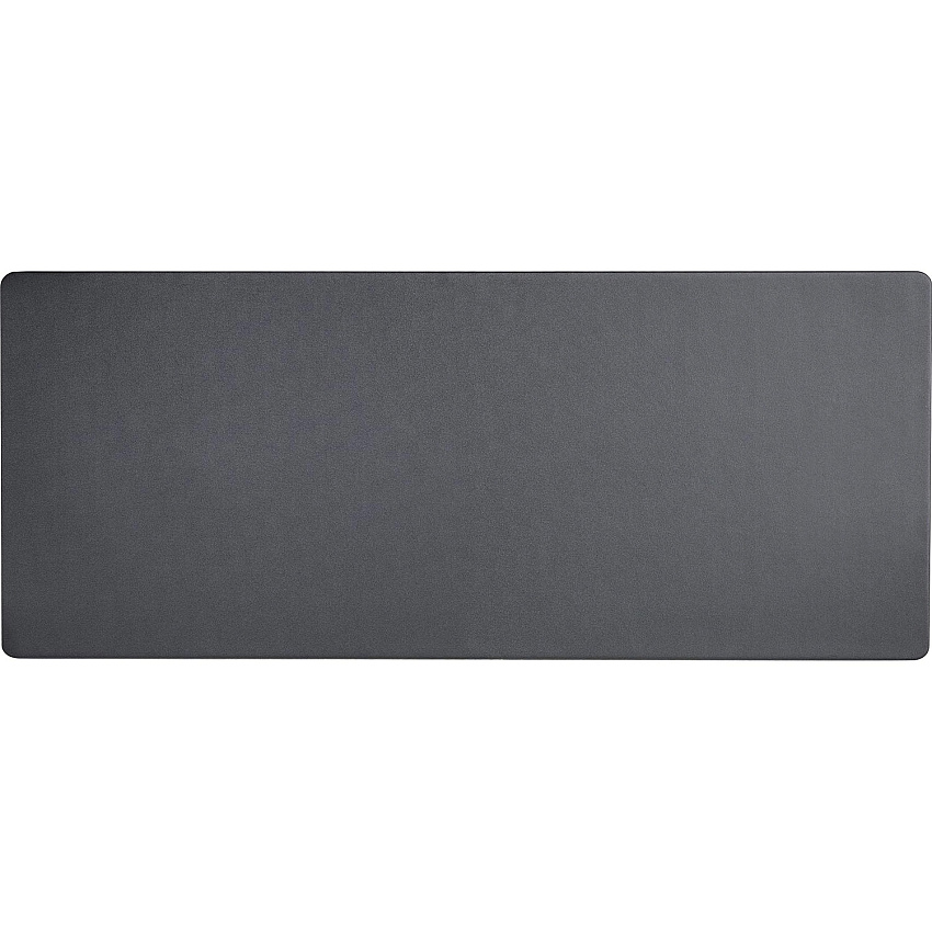 Dacasso Leatherette Keyboard/Mouse Desk Mat Rectangular - 30" Width - Leatherette, Velveteen - Black - 1 Each (P1043)