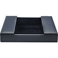 Dacasso Leatherette Enhanced Conference Room Organizer Desktop - Navy Blue - Leatherette, Velveteen - 1 Each (A4690)