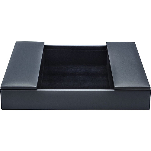 Dacasso Leatherette Enhanced Conference Room Organizer Desktop - Navy Blue - Leatherette, Velveteen - 1 Each (A4690)