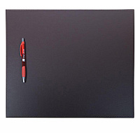 Dacasso Leatherette Conference Table Pad Rectangular - 17" Width - Leatherette, Velveteen - Chocolate Brown - 1 Each (P3347)