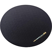 Dacasso Leatherette Oval Conference Pad Oval - 17" Width - Leatherette, Velveteen - Black - 1 Each (P1314)
