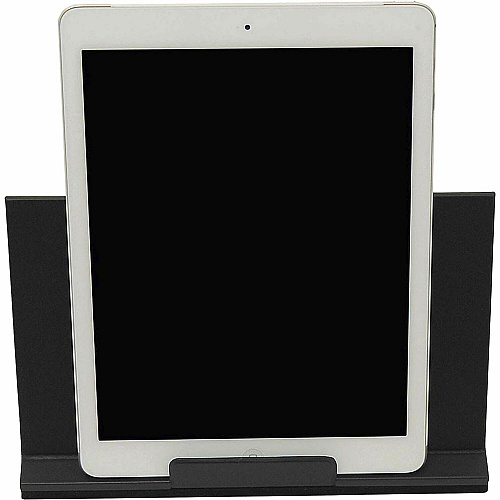 Dacasso Classic Leather Tablet Stand Velveteen, Top Grain Leather, Felt, Leather - Black - 1 Each (A1050)
