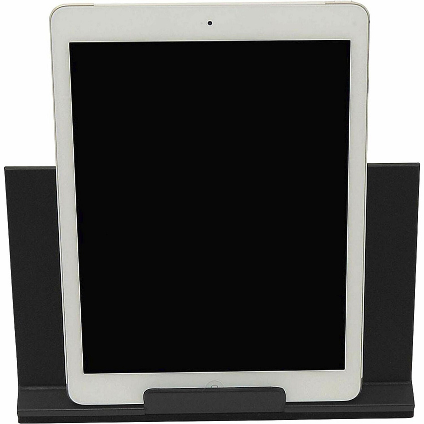 Dacasso Classic Leather Tablet Stand Velveteen, Top Grain Leather, Felt, Leather - Black - 1 Each (A1050)