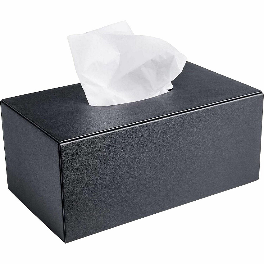 Dacasso Leatherette Tissue Box Cover Leatherette, Faux Leather - 1 Each (A1377)
