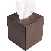 Dacasso Leatherette Tissue Box Cover Leatherette, Velveteen, Felt - 1 Each (A3337)