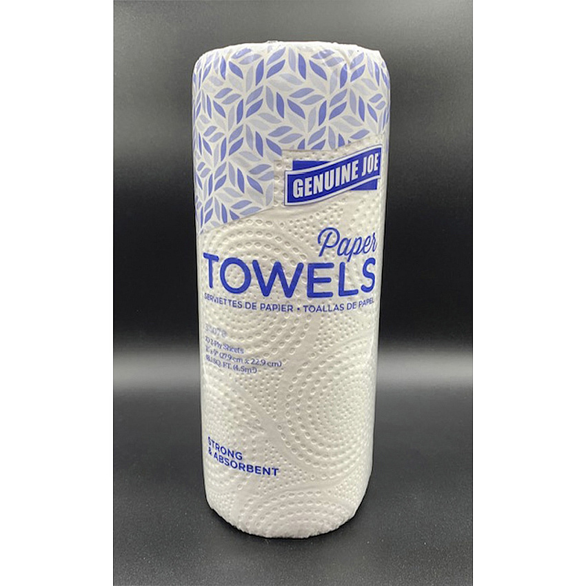 Genuine Joe 2-ply Paper Towel Rolls 2 Ply - 9" Width x 11" Length - 70 Sheets/Roll - White - Paper - 15 / Carton (GJO34070)