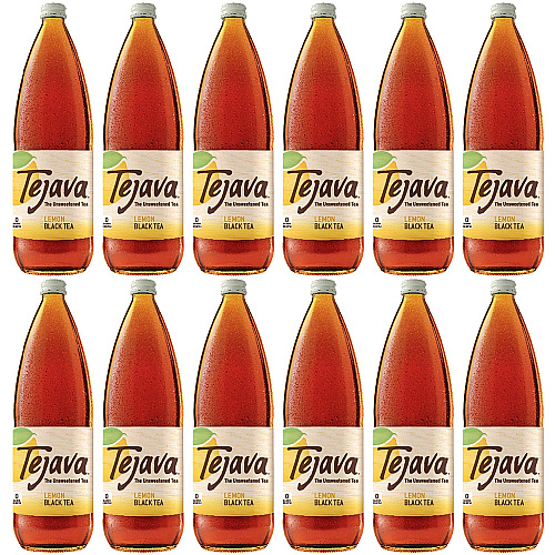 Tejava Lemon Black Tea Bottle GMO Free - 12 / Carton (40352)