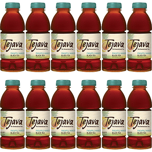 Tejava Pineapple Black Tea Bottle GMO Free - 12 / Carton (40318)