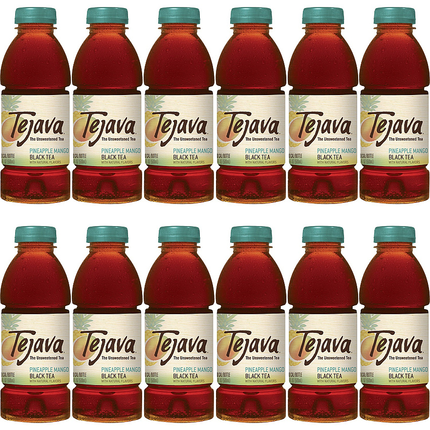 Tejava Pineapple Black Tea Bottle GMO Free - 12 / Carton (40318)