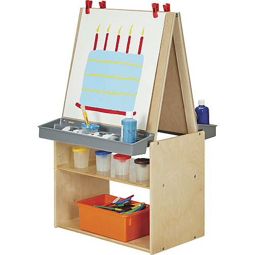 young Time 2 Station Art Center 42" Height x 25" Width x 23.5" Depth - Baltic - 1 Each (7092YT)