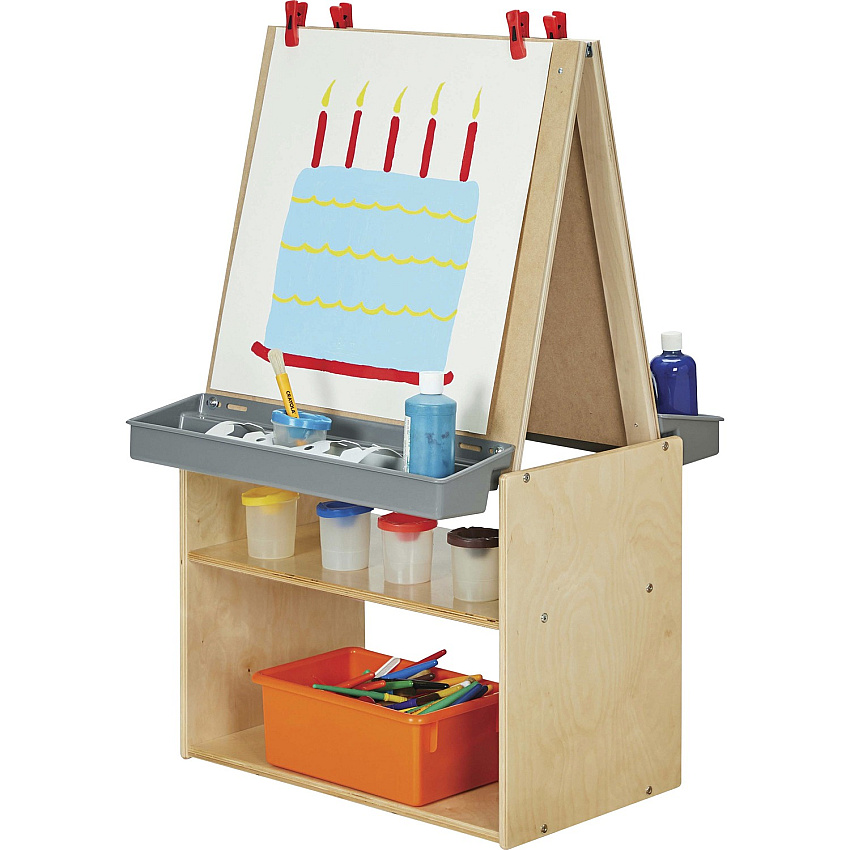 young Time 2 Station Art Center 42" Height x 25" Width x 23.5" Depth - Baltic - 1 Each (7092YT)
