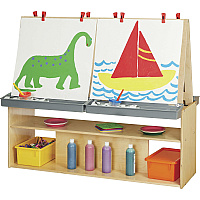 young Time 4 Station Art Center 42" Height x 48.5" Width x 23.5" Depth - Baltic - 1 Each (7093YT)