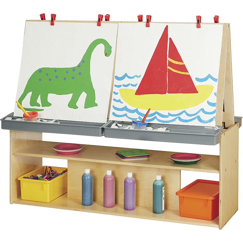 young Time 4 Station Art Center 42" Height x 48.5" Width x 23.5" Depth - Baltic - 1 Each (7093YT)