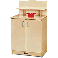 Rainbow Accents Culinary Creations Play Kitchen Cupboard 1 Each - Woodgrain, Chrome - Wood (2407JC)