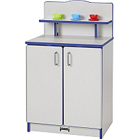 Rainbow Accents Culinary Creations Kitchen Cupboard - Blue 1 Each - Blue, Gray, Chrome - Wood (2407JCWW003)