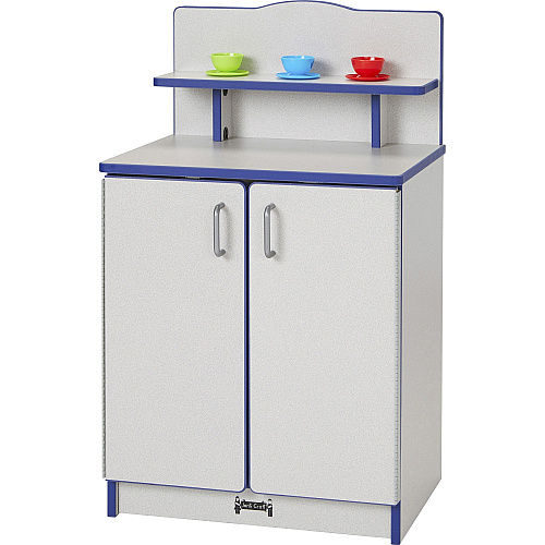 Rainbow Accents Culinary Creations Kitchen Cupboard - Blue 1 Each - Blue, Gray, Chrome - Wood (2407JCWW003)