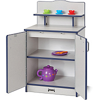 Rainbow Accents Culinary Creations Kitchen Cupboard - Navy 1 Each - Navy, Gray, Chrome - Wood (2407JCWW112)