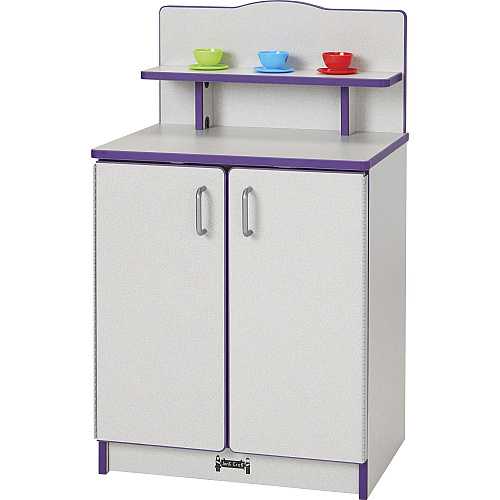 Rainbow Accents Culinary Creations Kitchen Cupboard - Purple 1 Each - Purple, Gray, Chrome - Wood (2407JCWW004)