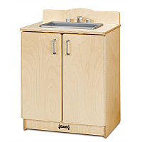 Rainbow Accents Culinary Creations Play Kitchen Sink 1 Each - Woodgrain, Chrome - Wood (2408JC)