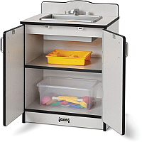 Rainbow Accents Culinary Creations Kitchen Sink - Black 1 Each - Black, Gray, Chrome - Wood (2408JCWW180)