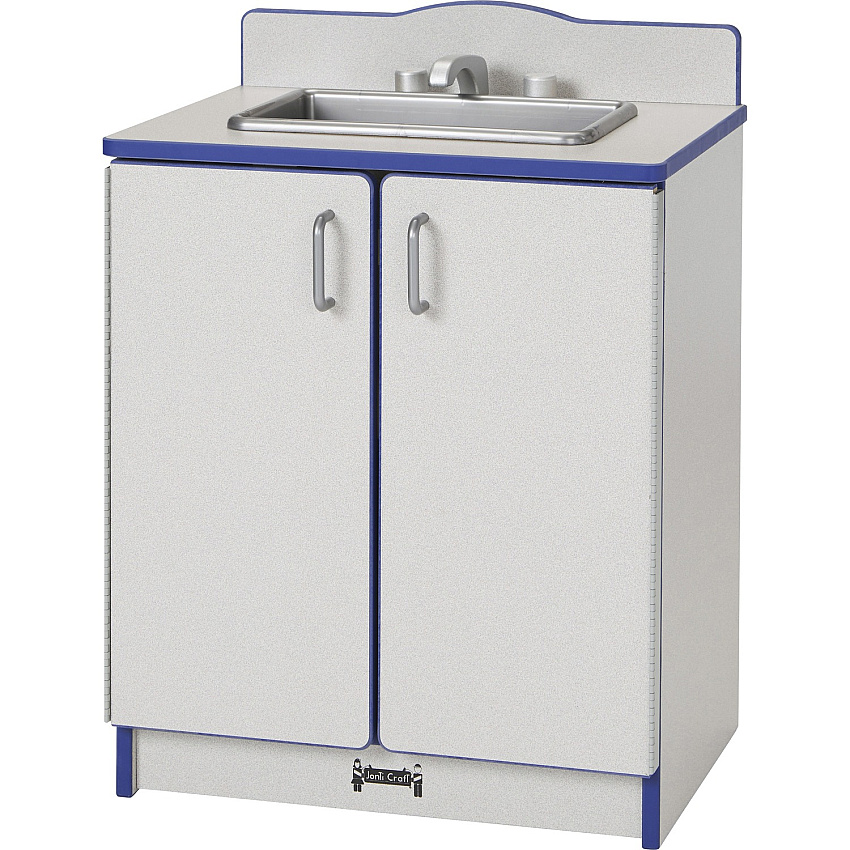 Rainbow Accents Culinary Creations Kitchen Sink - Blue 1 Each - Blue, Gray, Chrome - Wood (2408JCWW003)