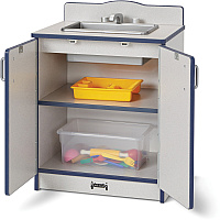 Rainbow Accents Culinary Creations Kitchen Sink - Navy 1 Each - Navy, Gray, Chrome - Wood (2408JCWW112)