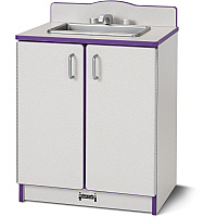 Rainbow Accents Culinary Creations Kitchen Sink - Purple 1 Each - Purple, Gray, Chrome - Wood (2408JCWW004)
