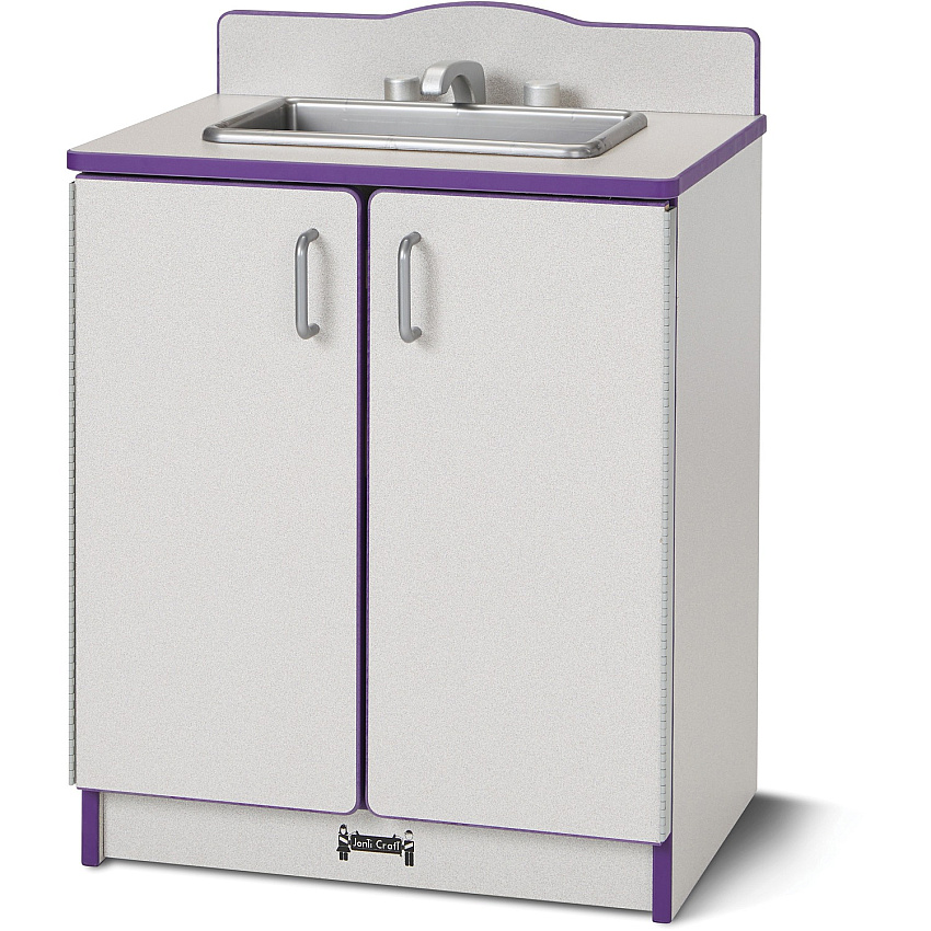Rainbow Accents Culinary Creations Kitchen Sink - Purple 1 Each - Purple, Gray, Chrome - Wood (2408JCWW004)