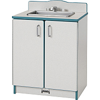 Rainbow Accents Culinary Creations Kitchen Sink - Teal 1 Each - Teal, Gray, Chrome - Wood (2408JCWW005)
