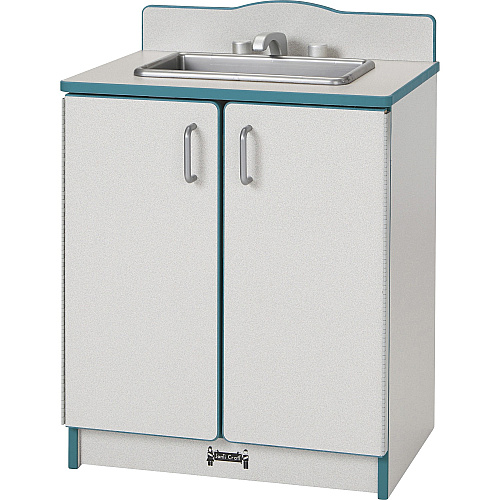 Rainbow Accents Culinary Creations Kitchen Sink - Teal 1 Each - Teal, Gray, Chrome - Wood (2408JCWW005)