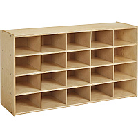 young Time Cubbie Storage Unit 20 Compartment(s) - 26.50" Height x 48" Width x 15" Depth - Rounded Corner, Eco-friendly, UV Resistant, Durable, Easy to Clean, Moisture Resistant - Baltic - Hardboard, Laminate - 1 Each (7040YT)