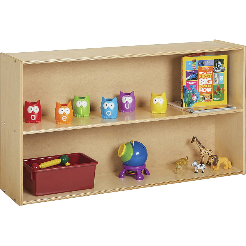 young Time Straight Shelf Storage Unit 2 Shelf(ves) - 26.50" Height x 48" Width x 12" Depth - Rounded Edge, Durable, Laminated, Easy to Clean, Rounded Corner - Baltic - Thermally Fused Laminate - 1 Each (7025YT)